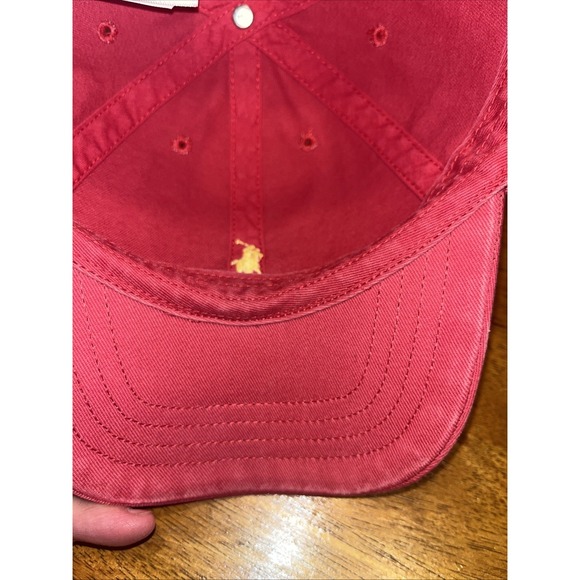 POLO RALPH LAUREN hat one size Redish /pink cap - Baby / toddler size - Picture 6 of 7